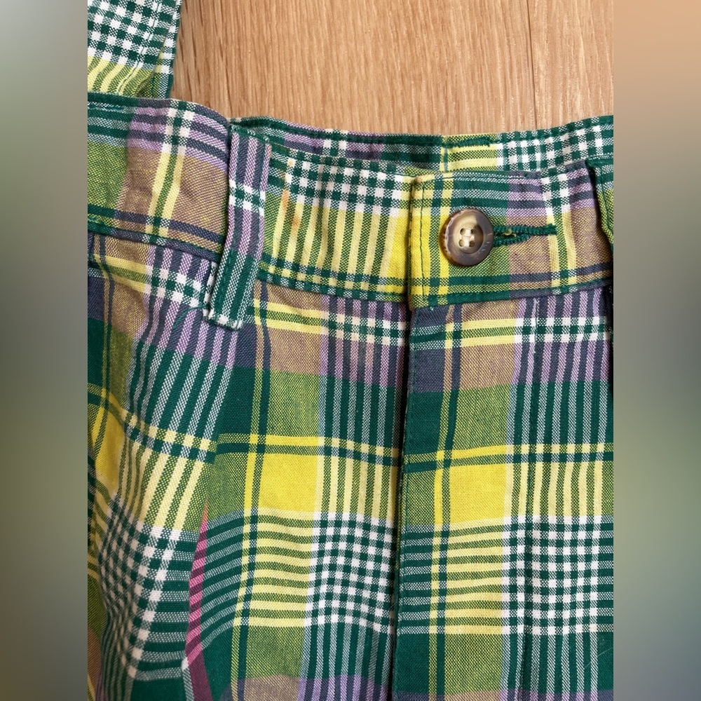 Handmade plaid shoulder bag purse made out of Gap pants preppy unique - Picture 4 of 10